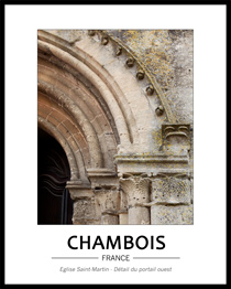 Cliquez pour agrandir Détail du portail ouest, voussures, colonnes et chapitaux de