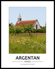 Cliquez pour agrandir La chapelle Saint-Roch d'Argentan dans son écrin de verdure