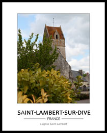 Cliquez pour agrandir Saint-Lambert, son église derrière la végétation