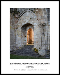Cliquez pour agrandir Ruines, crépuscule et lumière du soir