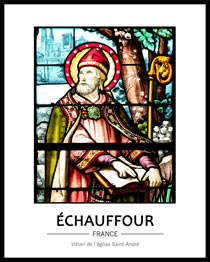 Cliquez pour agrandir Vitrail de l'église Saint-André à Echauffour
